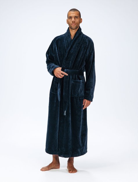 【WOOHWA】GRICK ROBE LONG CT Men's Bathrobe Torekov Forest Green Long - Pellevävare.com